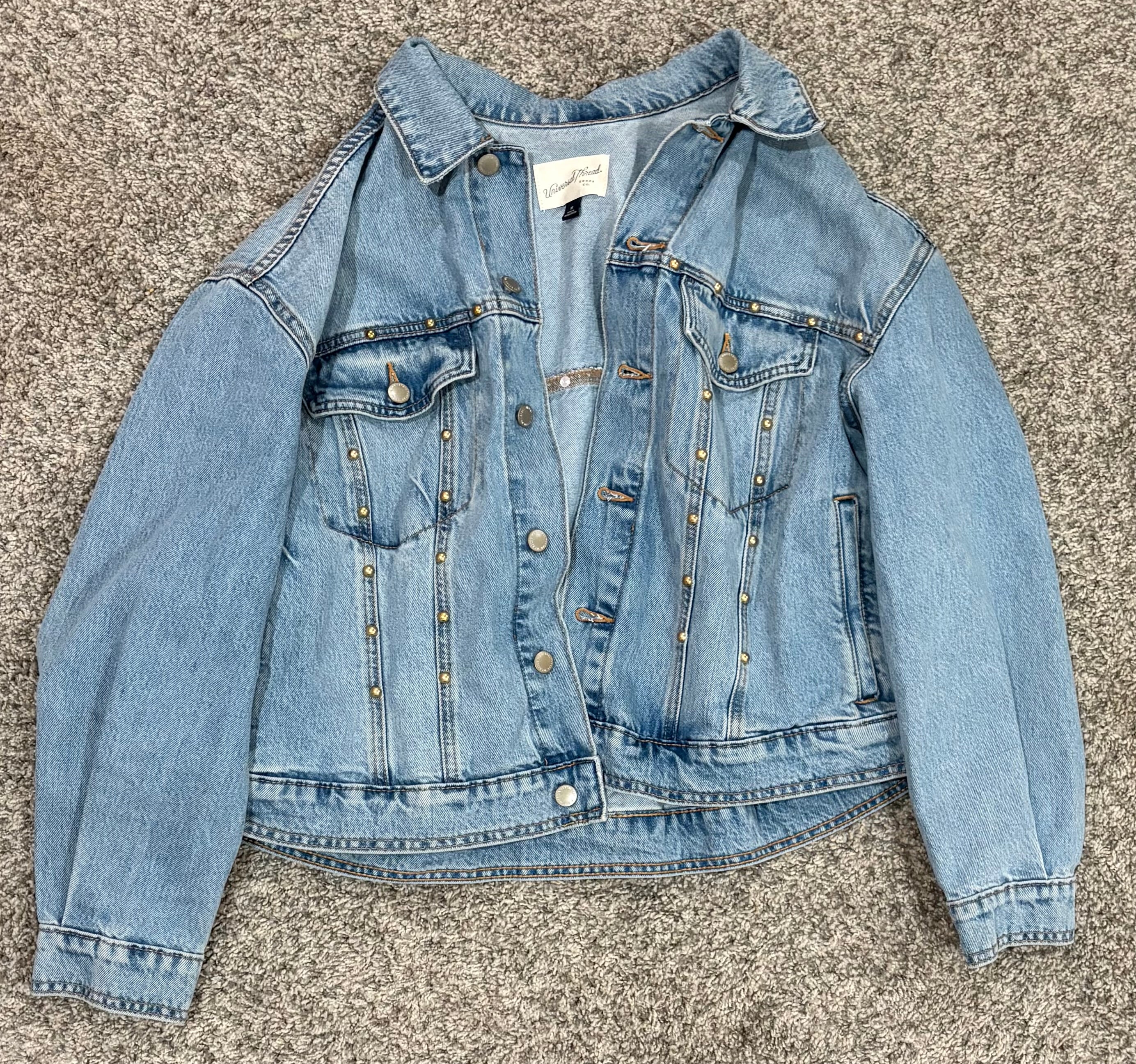 Slouchy Metal-Accented Jacket