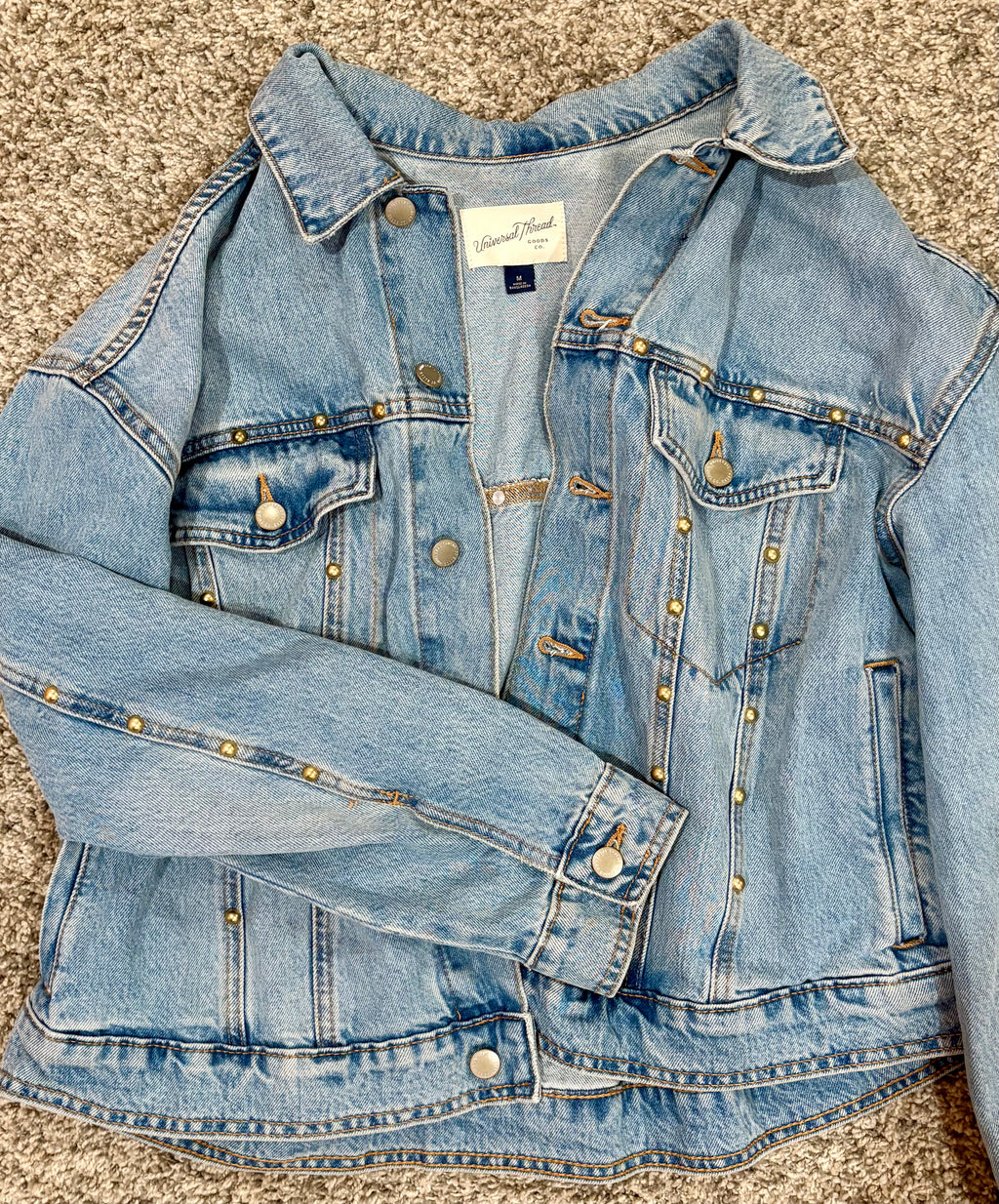 Slouchy Metal-Accented Jacket