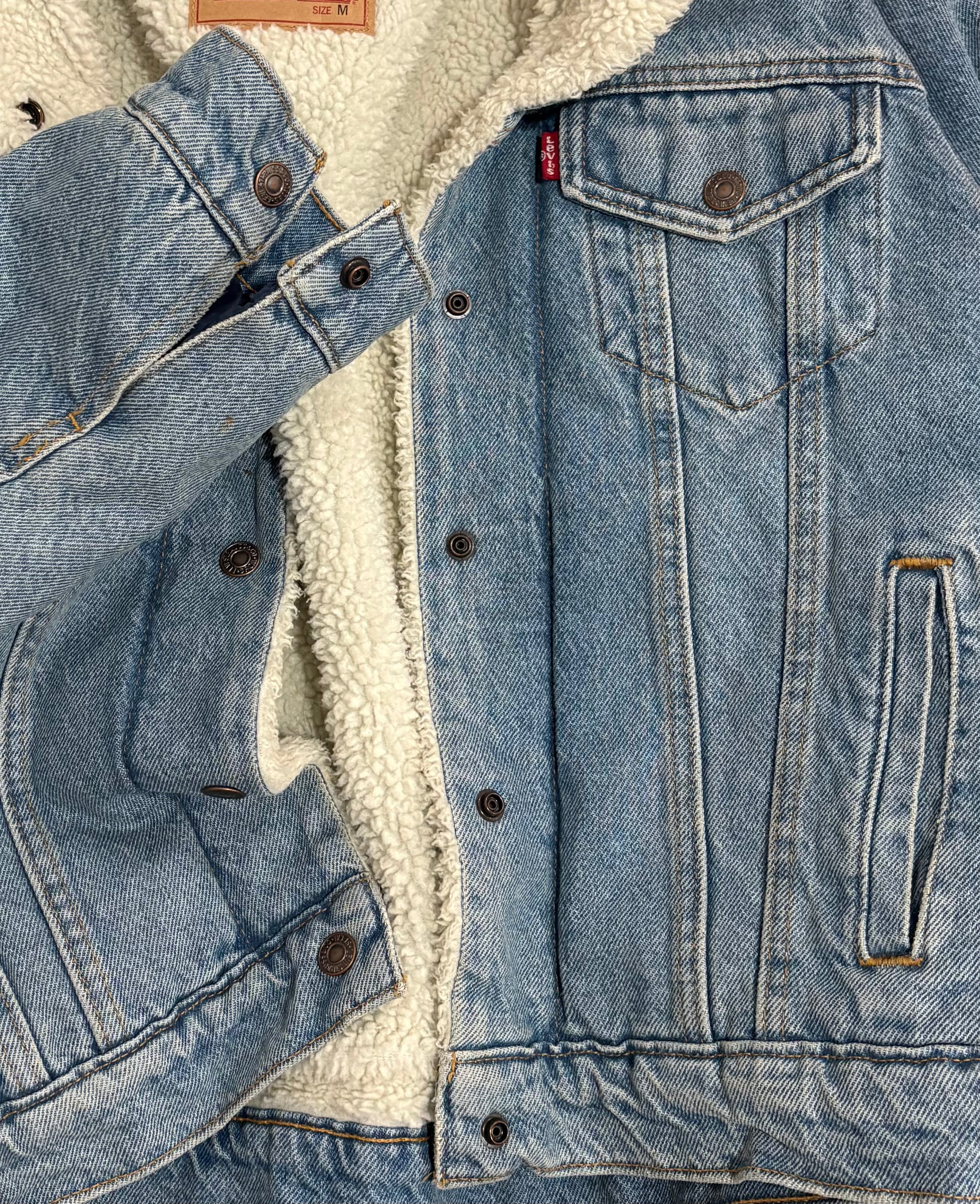 Levi’s Jacket with White Sherpa
