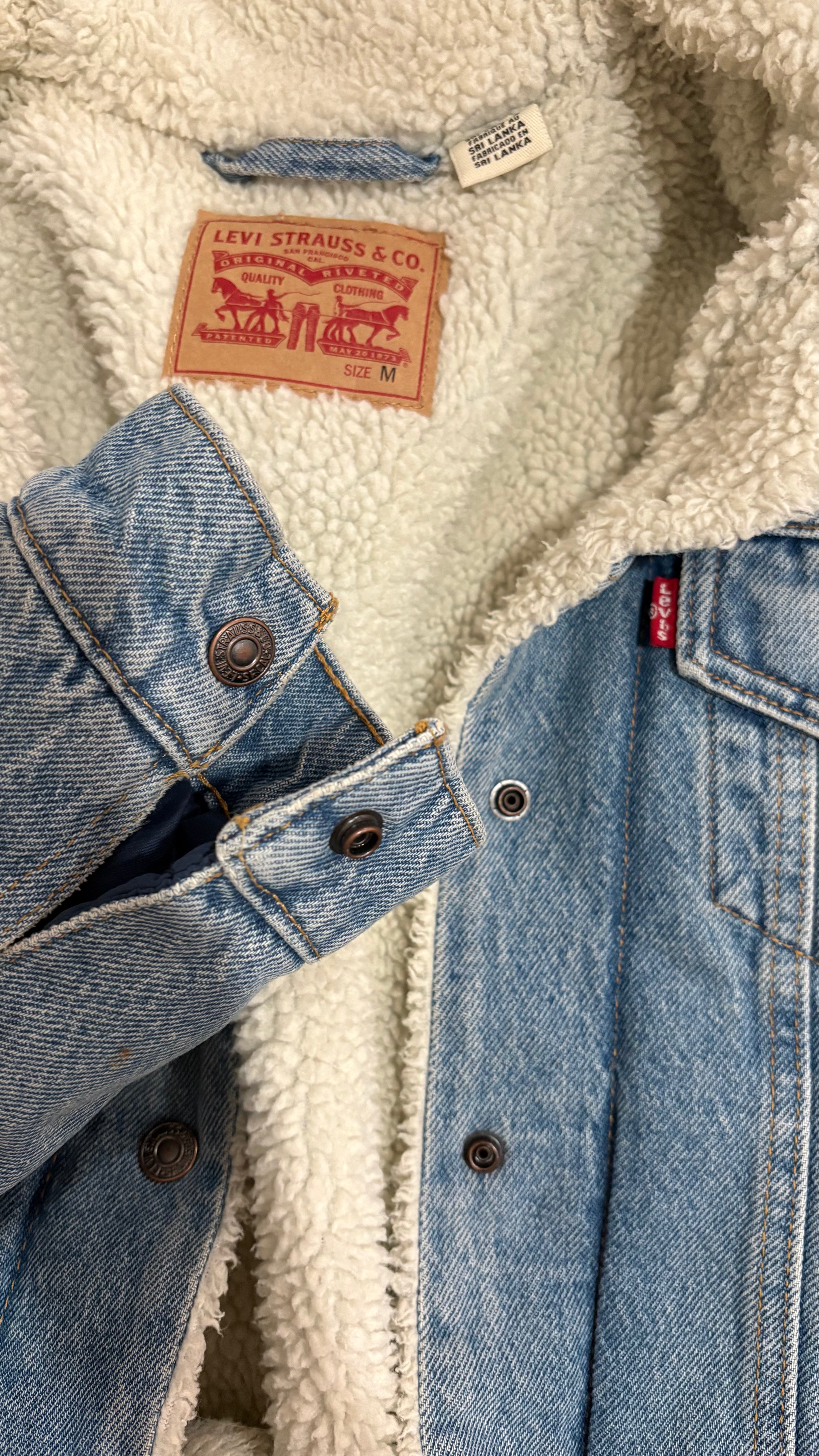 Levi’s Jacket with White Sherpa